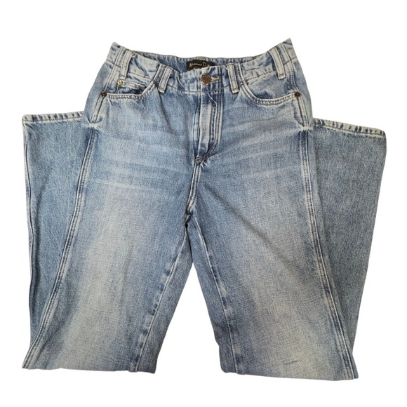 Massimo Dutti Jeans Womens‎ Light Wash Blue Denim Straight Leg Size 2 - Picture 4 of 15